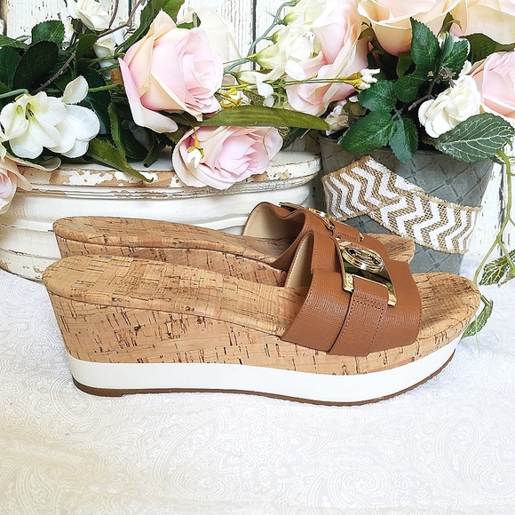 Michael Kors Platform Wedge Sandals - Picture 3 of 7